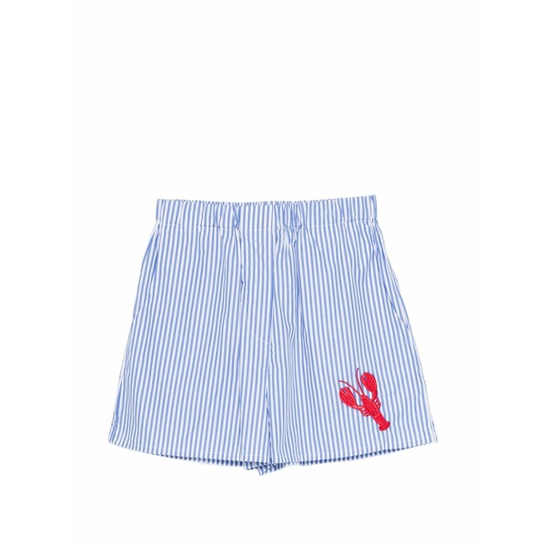 ジョシュア サンダース レディース 心地好いズボン下 ボトムス Lobster-embroideried shorts Blue