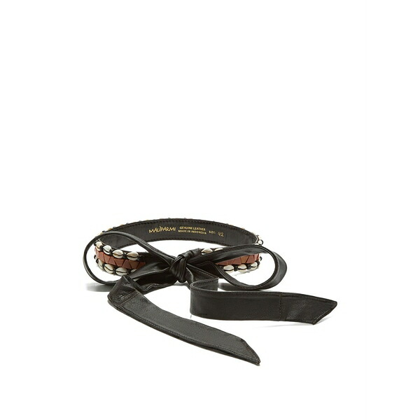 マリパルミ レディース 三尺帯 添え物 Shells-details belt Black