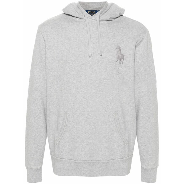 ラルフローレン メンズ パーカー・スウェットシャツ アウター Polo pony-embroidered hoodie  Grey パーカー-メンズファッション-トップス