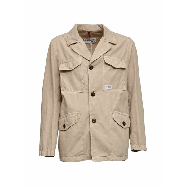 フェイ メンズ ジャケット＆ブルゾン アウター Patch pocket field jacket Neutrals｜asty