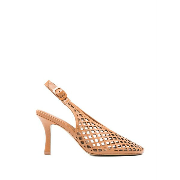 ローラはりつけ台 レディース パンプス シューズ Bruna cut-out slingback pumps Brown