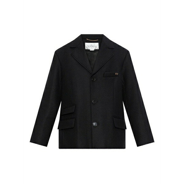 ヴィクトリア ベッカム レディース 上衣＆上衣 アウター Raw-cut blazer Black