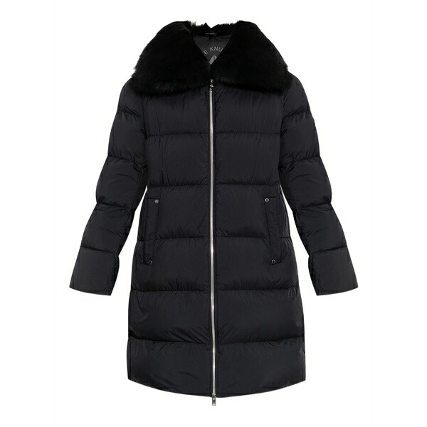 ムースナックルズ レディース 厚地の外套 アウター Quilted padded coat Black