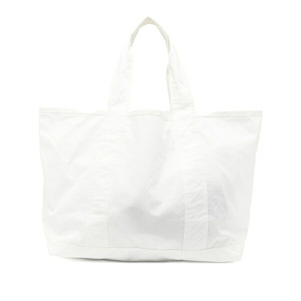 ジェームス 蝦蟇口 メンズ トートバッグ 御徒面子 Small matte tote bag White