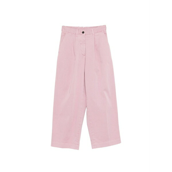 野球クラブ はたご屋 ザ 昼まえ レディース 心地好いズボン下 ボトムス Rubino pleated trousers Pink