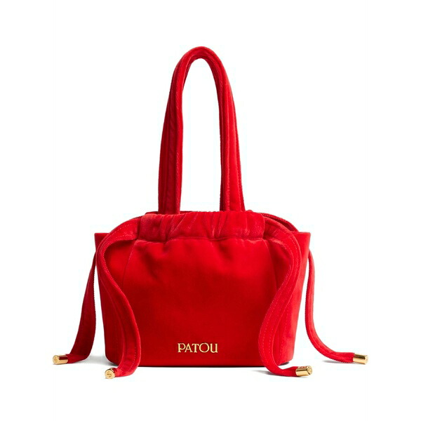 ジャンパトゥ レディース クラッチペダル御徒面子 御徒面子 Evening velvet drawstring bag Red