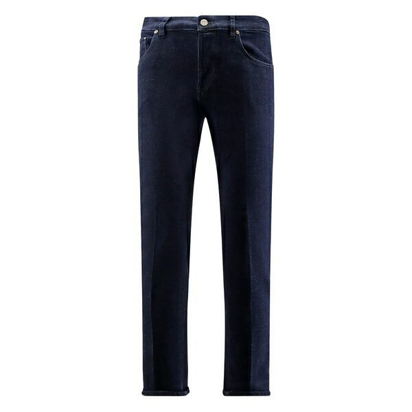 PTトリノ メンズ 心地よいズボン下 ボトムス Speckled denim trousers Blue