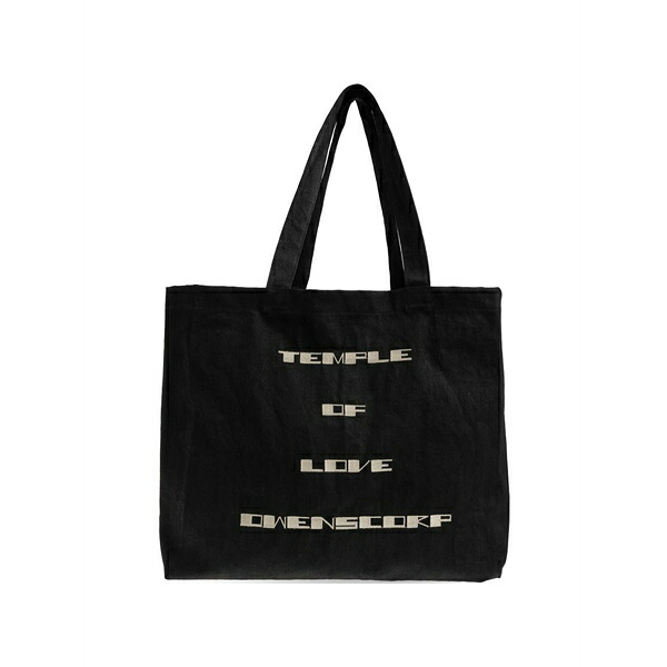 リックオウエンス メンズ トートバッグ 御徒面子 Shopper tote bag Black