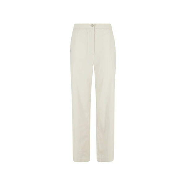 デパートメントファイブ レディース カジュアルパンツ ボトムス Elasticated-waist buttoned trousers Neutrals｜asty