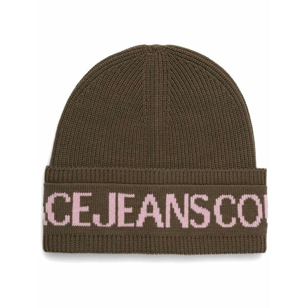 呼びりん探し回る レディース かぶり笠 付属品 Intarsia-logo beanie Brown