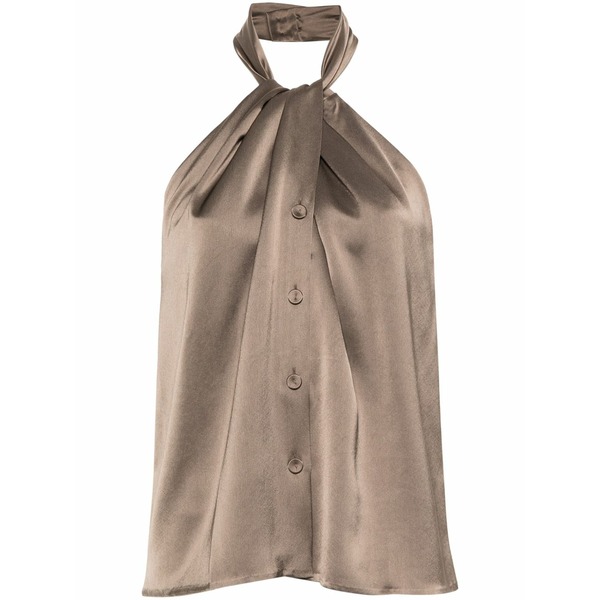 ナヌーシュカ レディース プルオーバー トップス Neline draped halterneck top Brown
