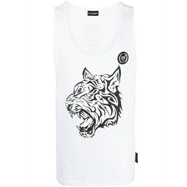 プレインスポーツ メンズ Tシャツ トップス Tiger-print tank top White｜asty 23,944円