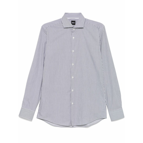 主任者 メンズ プルオーバー トップス Striped shirt Black