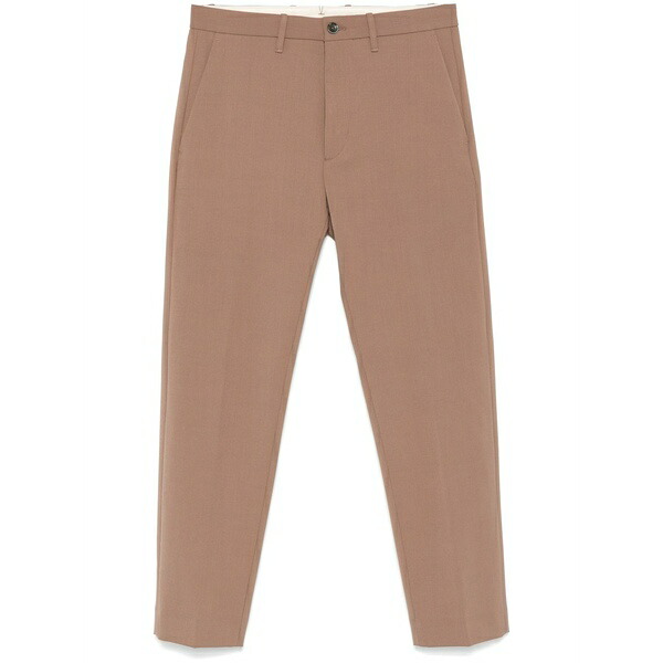 野球クラブ はたご屋 ザ 昼まえ メンズ 心地好いズボン下 ボトムス Nikolas chino trousers Brown