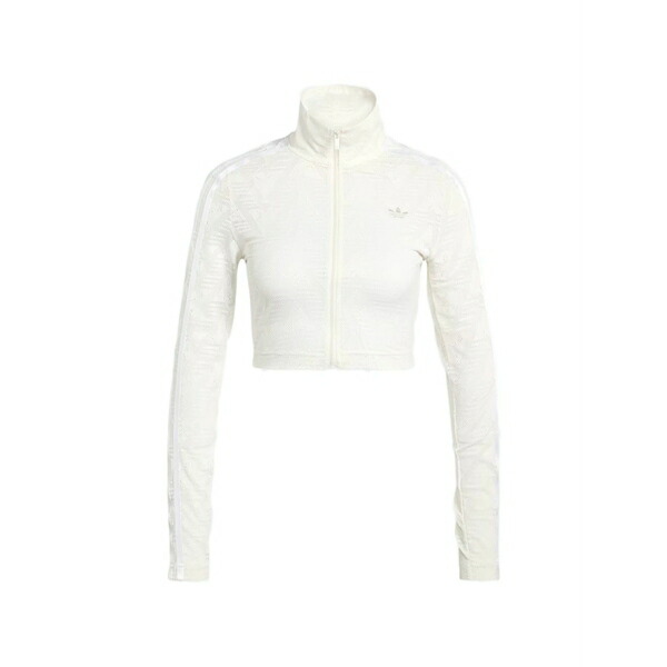 アディダス レディース ニット&セーター アウター Zip striped sweatshirt Neutrals|asty