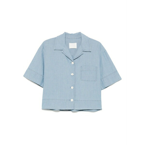 チルコロ1901 レディース プルオーバー トップス Chambray shirt Blue