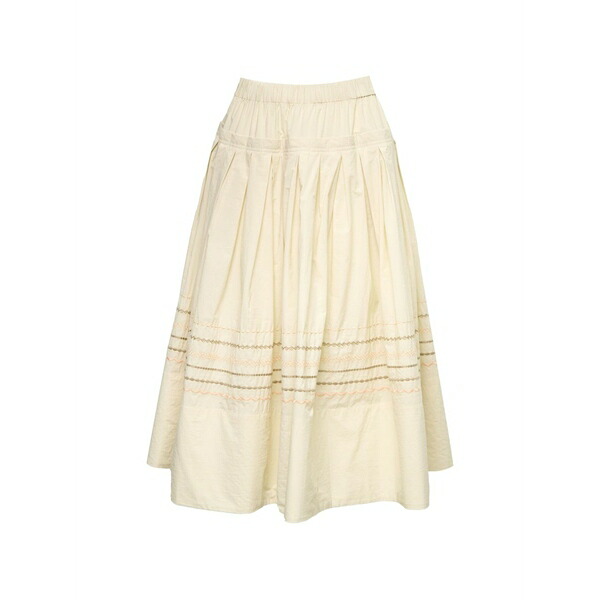 リーマシュー レディース スコート ボトムス Broderie-anglaise pleated skirt Neutrals