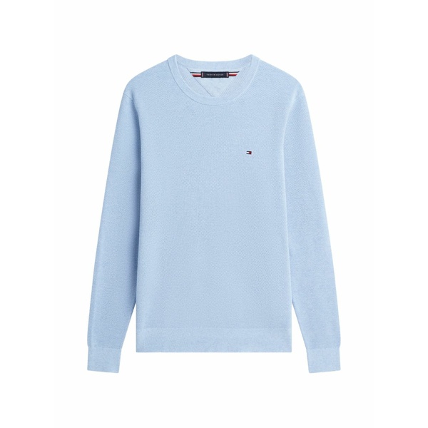 トミー ヒルフィガー メンズ 編み物\u0026プルオーバー アウター Logo crew neck jumper Blue