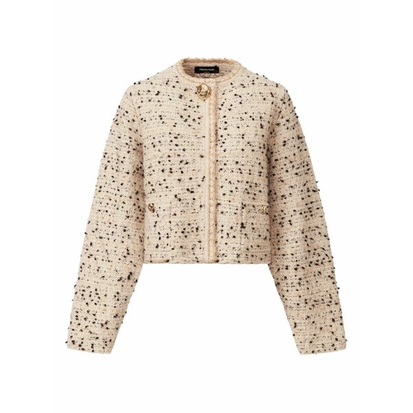 ファビアナ フィリッピ レディース 上衣＆上衣 アウター Tweed gold-button jacket Neutrals
