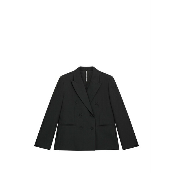 リビアナコンティ レディース 上衣＆上衣 アウター Double-breasted blazer Black