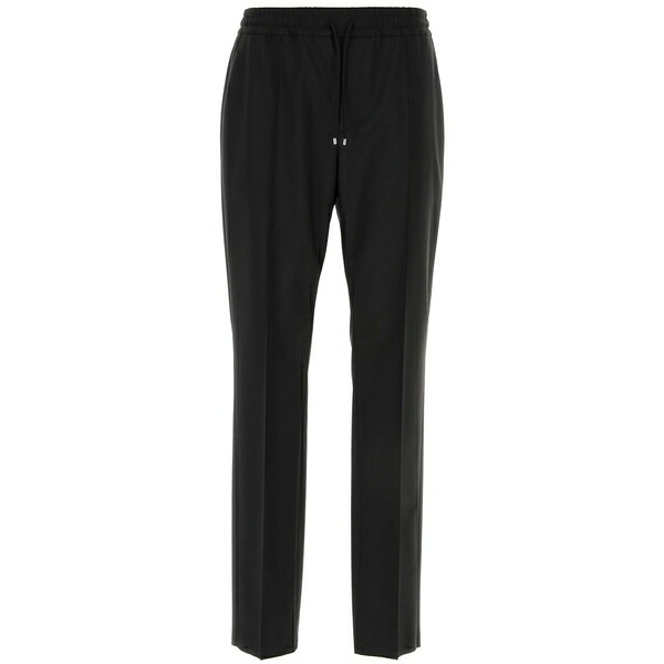 ヴァレンティノ ガラヴァーニ メンズ カジュアルパンツ ボトムス Side-stripe drawstring trousers Black|asty