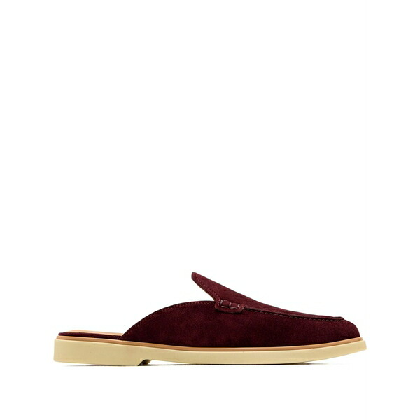 マグナーニ レディース サンダル シューズ Suede-leather flat mules Red