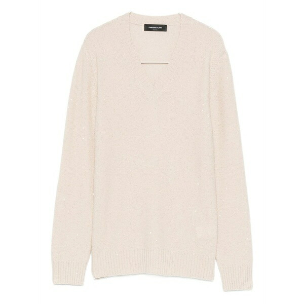 ファビアナ フィリッピ レディース 編み物\u0026スウェーター アウター V-neck sweater Neutrals
