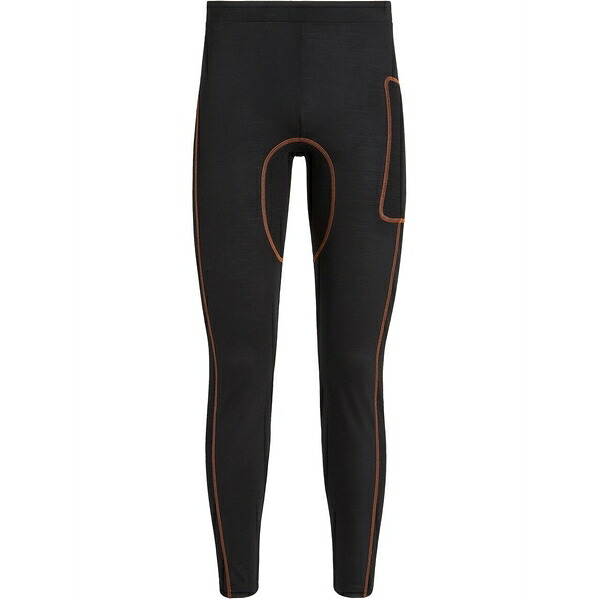 ゼニア メンズ 心地好いズボン下 ボトムス Knitted long-length leggings Black