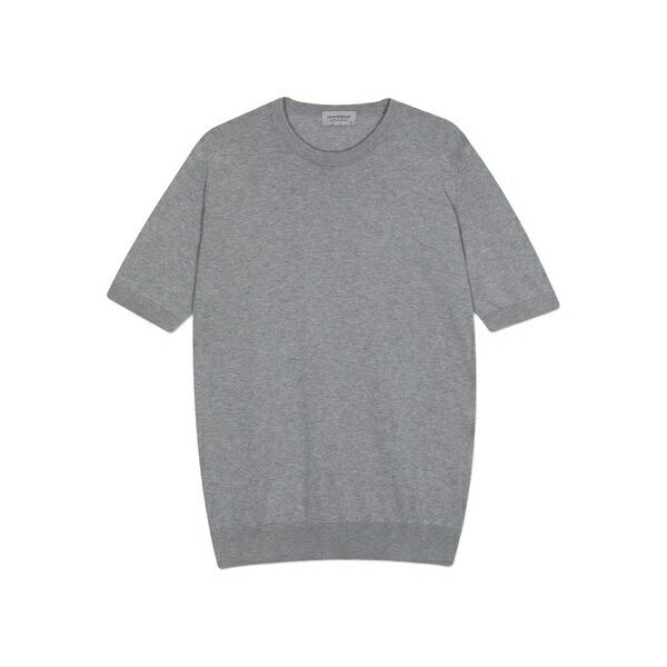 ジョンスメドレー メンズ プルオーバー トップス Crew-neck short-sleeve t-shirt Grey