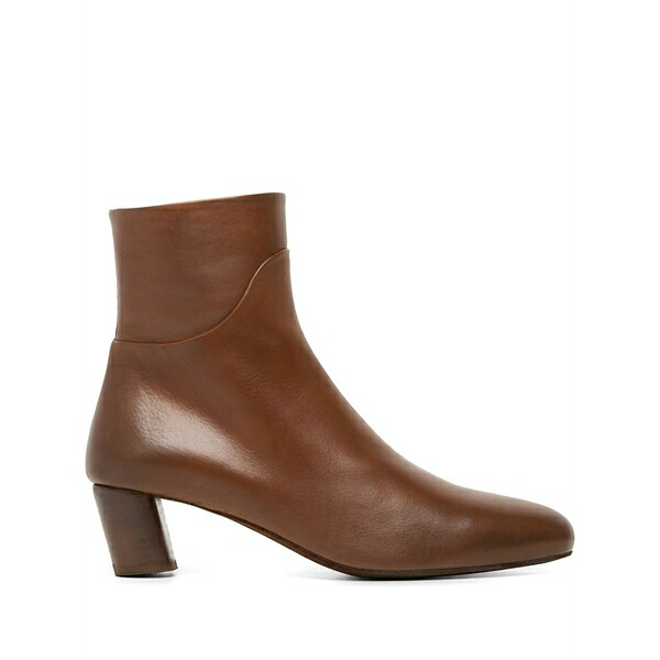 マーシャル レディース ブーツ シューズ Gocciolina almond-toe leather ankle boots Brown|asty