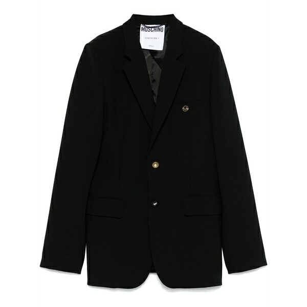 モスキーノ レディース 上衣＆上衣 アウター Crepe blazer Black