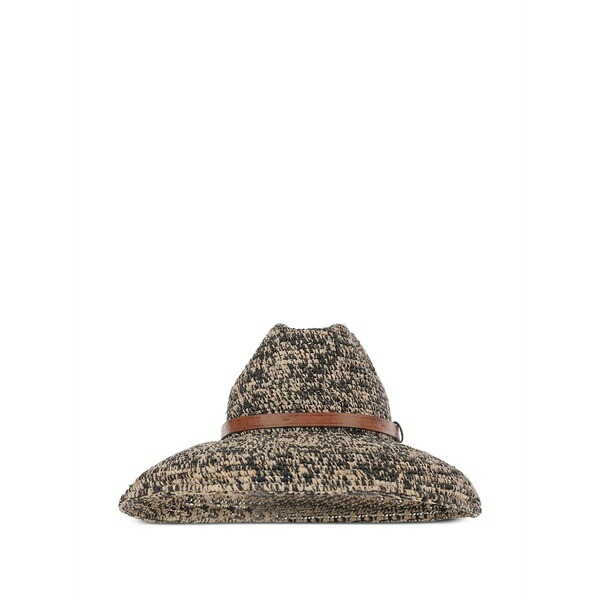 アイビリーブ レディース かぶり笠 付属品 Leather-belt hat Neutrals