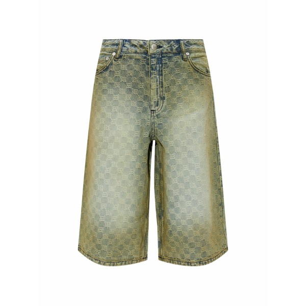 ミスビヘイブ メンズ 心地好いズボン下 ボトムス Check pattern shorts Blue