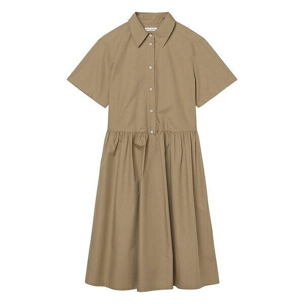 マルコポーロ レディース ワンピース トップス Gathered-waist shirt dress Neutrals｜asty 22,896円