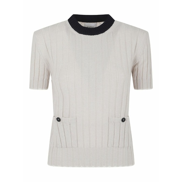 バリー レディース ティーシャツ トップス Ribbed top Grey