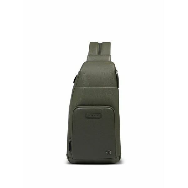 ピークアドロ  メンズ ショルダーバッグ 御徒面子 Convertible-backpack leather sling bag Green