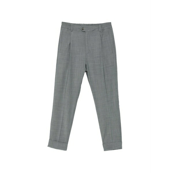 オジオ メンズ カジュアルパンツ ボトムス Cuffed trousers Grey|asty