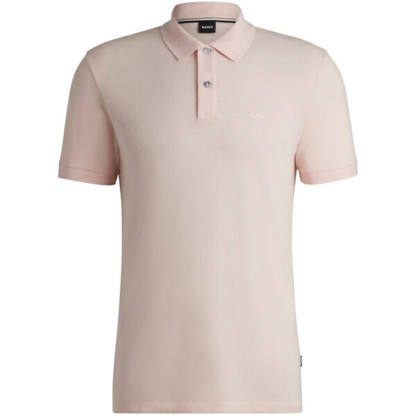 元締め メンズ スポーツシャツ トップス Cotton polo shirt Pink