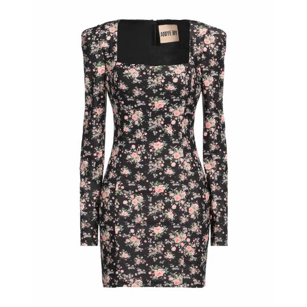 【送料無料】 アニエバイ レディース ワンピース トップス Mini dresses Black