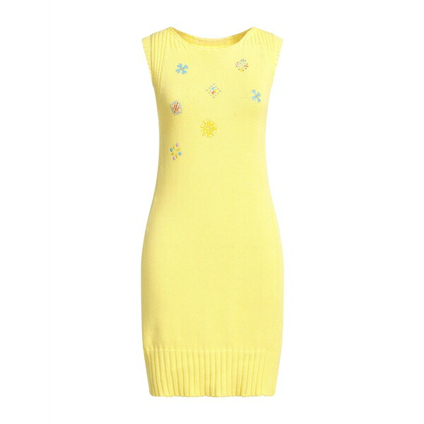 【送料無料】 マラーニ G. レディース ワンピース トップス Mini dresses Yellow