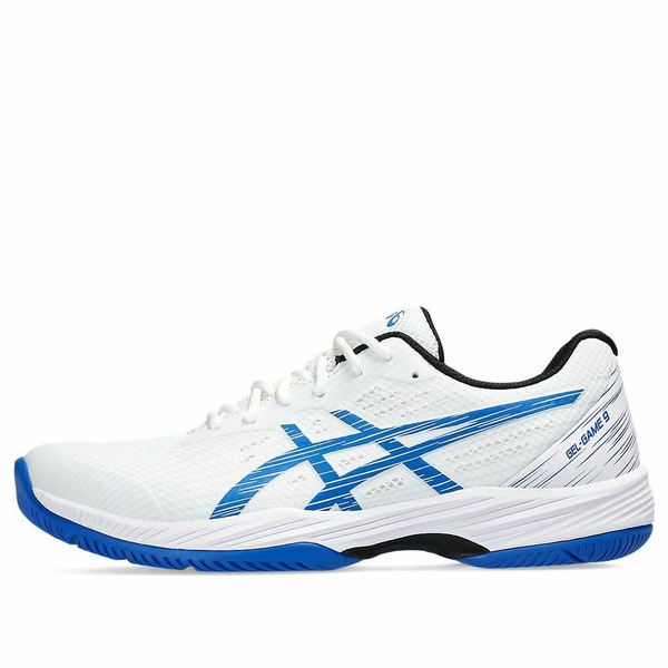 ASICS アシックス メンズ スニーカー  【ASICS Gel-Game 9 \u0027White Tuna Blue\u0027 1041A337-103】  大いさ US_6.5(24.5珊) 靴-メンズ靴