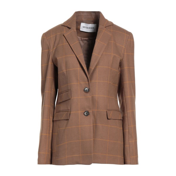 【送料無料】 シルビアンヒーチ レディース ジャケット＆ブルゾン アウター Blazers Brown｜asty