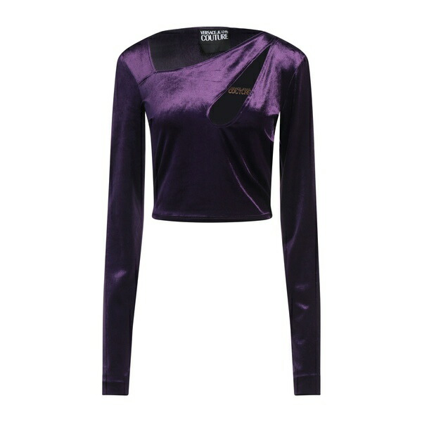 【送料無料】 ベルサーチ レディース Tシャツ トップス Tops Purple｜asty