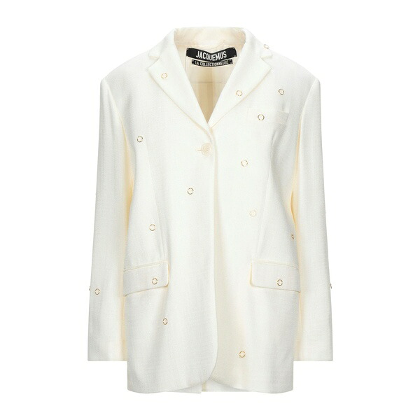 【送料無料】 ジャクエムス レディース ジャケット＆ブルゾン アウター Blazers White｜asty