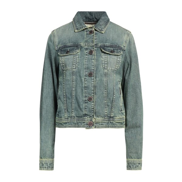 【貨物輸送無料】 ムーレー レディース 上衣＆上衣 アウター Denim outerwear Green