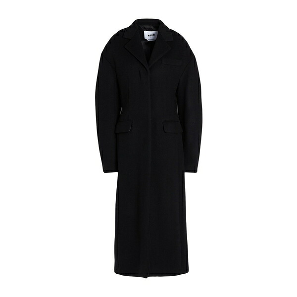 【送料無料】 エムエスジイエム レディース ジャケット＆ブルゾン アウター Coats Black｜asty