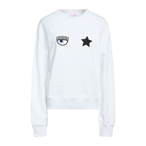 【貨物輸送無料】 シアラフェラーニ レディース パーカー・スウェットシャツ アウター Sweatshirts White