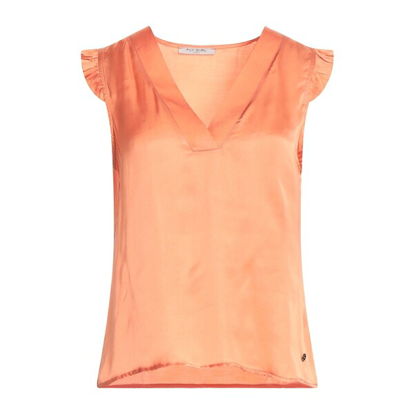 【貨物輸送無料】 飛球 御姉さん レディース プルオーバー トップス Tops Orange
