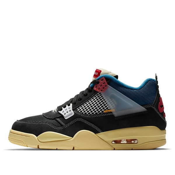 Jordan ジョーダン メンズ スニーカー  【Air Jordan 4 Retro x Union 天使の都市 \u0027Off Noir\u0027 DC9533-001】  大きさ US_7(25.0糎)