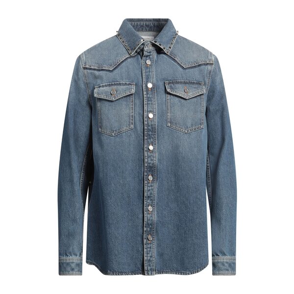 【貨物輸送無料】 ヴァレンティノ ガラヴァーニ メンズ ティーシャツ トップス Denim shirts Blue
